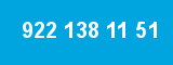 922 138 11 51 922 138 11 51